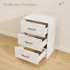 Comodino COSTWAY con 3 cassetti, comodino per letto a Anteprima dell’immagine prodotto 3