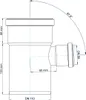 Eckdoppelabzweig Polo-Kal NG DN110/50 87Grad Produktbild-Vorschau 2