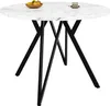 OKWISH Table À Manger - Ronde Pour 4 Personnes Avec Pieds Voir les images du produit 9