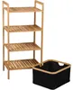 KESPER Etagère en bambou avec panier 93,5 x 44 x 34 cm Voir les images du produit 5