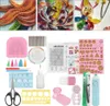 A collage of quilling art and a quilling tool kit. Produktbild-Vorschau