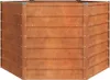 vidaXL Hochbeet Rostig 129x129x77 cm Cortenstahl Produktbild-Vorschau 4