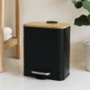 Poubelle étroite pour salle de bain avec bambou ZETRU, 5 l Voir les images du produit 20