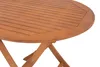 Gartentisch Balkontisch STOCKHOLM | rund 90 cm | aus FSC Eukalyptus Produktbild-Vorschau