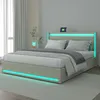 CDGlobal Lit rembourré 140x200cm avec USB et Type-C, Lit Voir les images du produit 9
