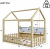 Flieks Kinderbett Hausbett 90x190cm mit Led, Bodenbett mit Produktbild-Vorschau 5