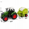 Spielzeug Traktor mit Ballenpresse und Heuballen Produktbild-Vorschau 2