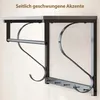 HOMCOM Wandgarderobe mit Ablage 70 cm Wandregal mit 5 Haken Produktbild-Vorschau 5
