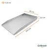 Grilovací deska z nerezové oceli | plancha 44,3x26cm - Náhled obrázku produktu 13