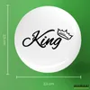 Huuraa Button King Krone 25mm rund mit Sicherheitsnadel Produktbild-Vorschau 3