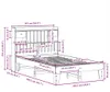 vidaXL Massivholzbett ohne Matratze Weiß 135x190 cm Produktbild-Vorschau 8