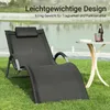 SoBuy Lehátko Plážové lehátko Záhradné lehátko Relaxačné Náhľad obrázku produktu 7