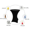(Černá) 80X 110cm Bar Table Cover Stretch Cover pro Bistro Náhled obrázku produktu 6