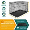 TRESKO® Klietka pre psov 91x58x64cm Kovová prepravná Náhľad obrázku produktu 5