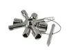 A silver multi-tool with multiple hexagonal sockets and a T-handle attached by a wire, isolated on a white background. Anteprima dell’immagine prodotto