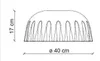 DECO' MADAME GRES C2572, Plafoniera in Vetroceramica, Anteprima dell’immagine prodotto 2