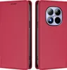 A red flip case for a smartphone is shown from two angles. Produktbild-Vorschau