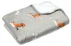 STOF | Decke - 70 x 100 cm - Waldtiere - grau - Kinderdecke Produktbild-Vorschau 1