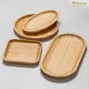 Wilmax Bambus Teller 15x15 cm Natur WL-771019/A Produktbild-Vorschau 3
