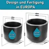 BigDean 2er Set Blumentopf ø 40 + 46 cm anthrazit mit Produktbild-Vorschau 2