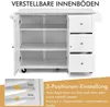 COSTWAY Küchenwagen mit Arbeitsplatte aus Edelstahl, Produktbild-Vorschau 4
