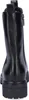 A back view of a black Chelsea boot with a thick sole. Produktbild-Vorschau