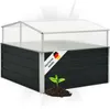 DELUKE® Garten Gewächshaus klein LINA anthrazit | Stahl | Produktbild-Vorschau 1