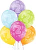 Luftballon Ø30cm Geburtstag #2 | 6 Stk. Bunt Produktbild-Vorschau 1