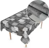 Tischdecke Wachstuch Premium Ornamente Grau Robust Produktbild-Vorschau 1
