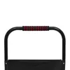A close-up view of the handle of a black platform trolley. Náhled obrázku produktu
