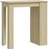 vidaXL Barový stůl s policí Dub Sonoma 102x50x103,5 cm Náhled obrázku produktu 1