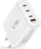 A white Tech-Protect USB charger with multiple ports. Produktbild-Vorschau
