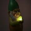 LED Solar Gartenzwerg mit Vogel - Gartenfigur - warmweiße Produktbild-Vorschau 7