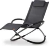 A dark gray lounge chair with a metal frame, shown on a white background. Produktbild-Vorschau