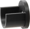 A black 3D-printed holder for a curtain rod or closet rod. Produktbild-Vorschau