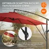 ML-Design Ampelschirm Ø 300 cm Rot Alu Sonnenschirm mit Produktbild-Vorschau 4