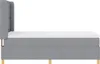 Boxspringbett mit Matratze Hellgrau 90 x 190 cm Stoff Produktbild-Vorschau 8