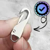 Lot de 4 pendentifs en métal argenté avec fermeture éclair Voir les images du produit 4