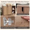 COSTWAY Credenza in legno, cassettiera con 4 scomparti e 2 Anteprima dell’immagine prodotto 8