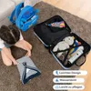 COSTWAY 2tlg Kinderkoffer + Rucksack, 12"+18" Kindertrolley Produktbild-Vorschau 4