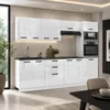 ULWEHOME | Küchenzeile 260 cm Weiß Hochglanz, Produktbild-Vorschau 2