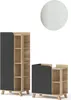 Badmöbel-Set Vicco Karen Sonoma/Anthrazit 3 Teile, Model Produktbild-Vorschau 1