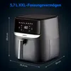 MEDION E50 XL Heißluftfritteuse (5,7 Liter, Airfryer, ca. Produktbild-Vorschau 7