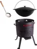 Set Utschak, 36 cm + 8 Liter Kasan Kazan aus Gusseisen Produktbild-Vorschau 1