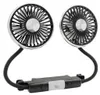 Doppelkopf Auto Ventilator USB 3 Geschwindigkeiten mit LED Produktbild-Vorschau 1