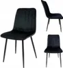 Ekspand | Stuhl LR-2023 - Schwarz - Hochwertiger Velours - Produktbild-Vorschau 1
