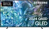 A Samsung QLED Smart TV is displayed with marketing text and graphics. Produktbild-Vorschau