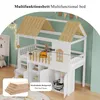 Letto a castello Flieks 90x200cm con armadio, letto per Anteprima dell’immagine prodotto 6