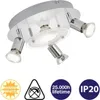 Plafoniere LED faretti 4xGU10 3000K Ø25cm 12W metallo Anteprima dell’immagine prodotto 11