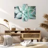 Bild auf Leinwand - Leinwandbild - 3 Teile - Blau Blätter Produktbild-Vorschau 7